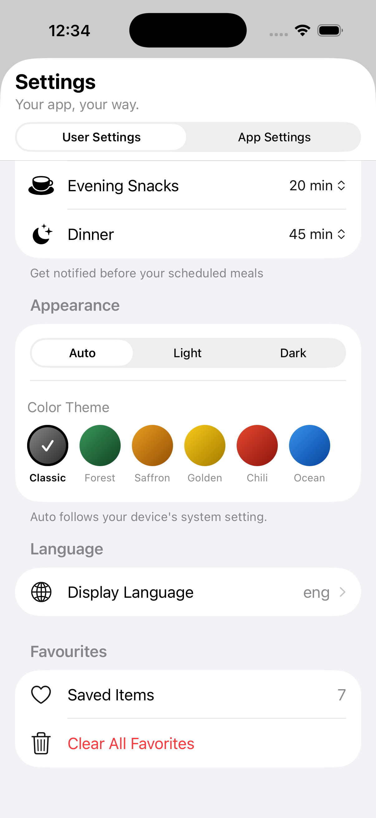 Appearance & Themes